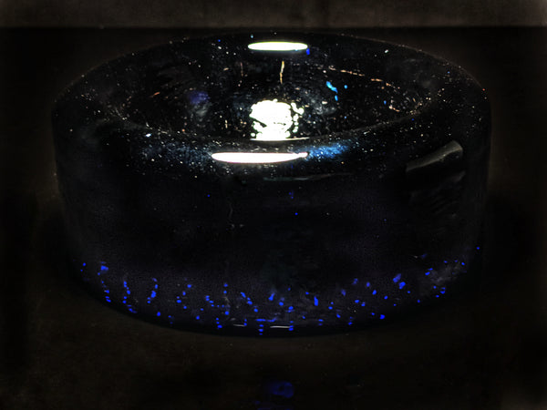 Blue Glass Ashtray