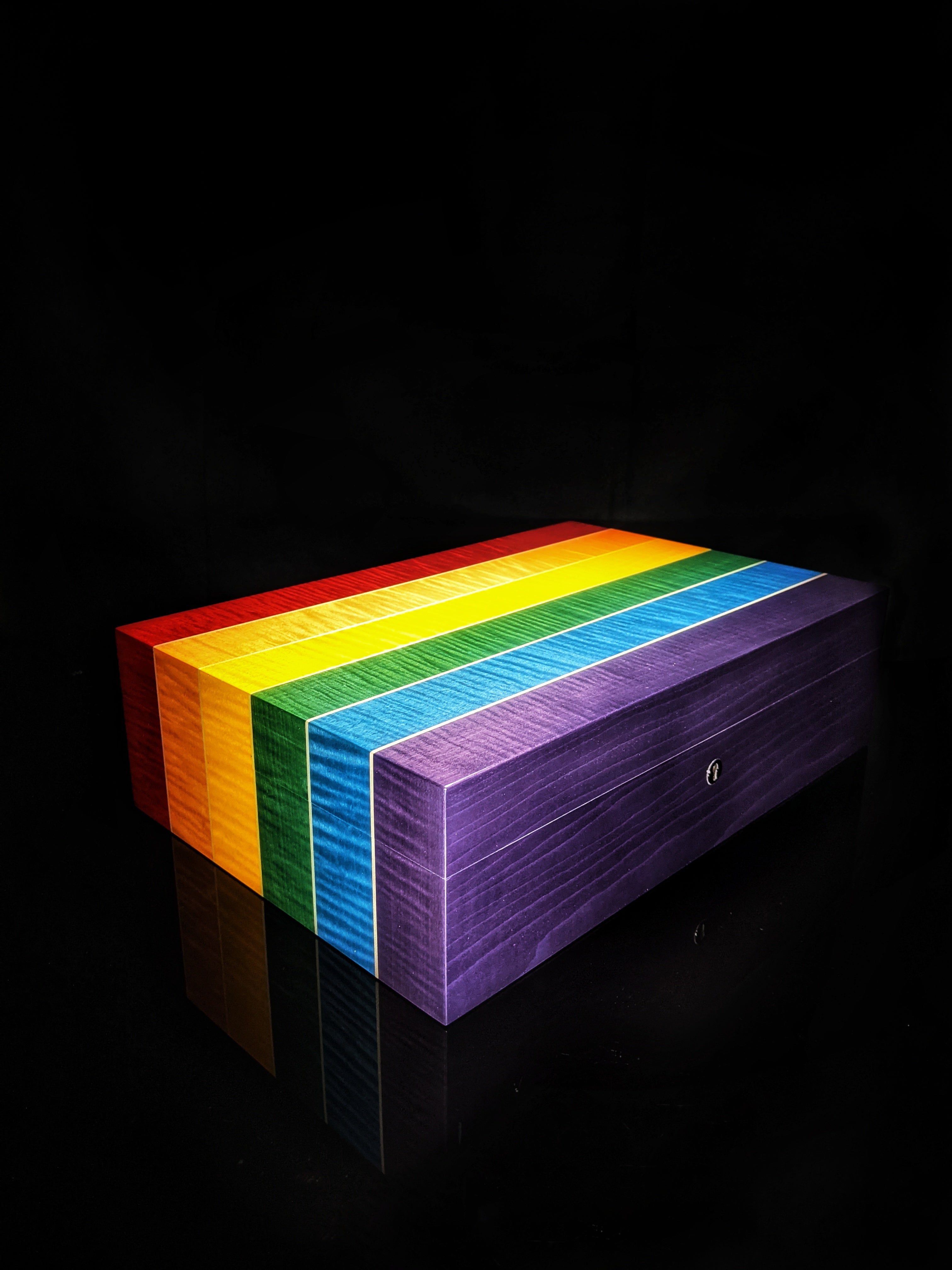 Elie Bleu Rainbow Humidor 110 count  Made in France NIB