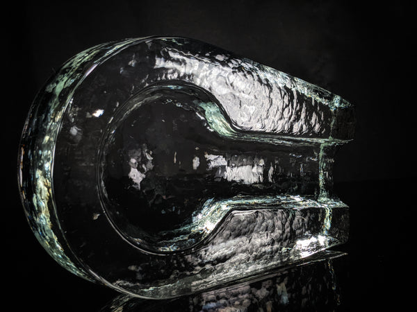 Heavy Pilgrim Glass Cigar Ashtray