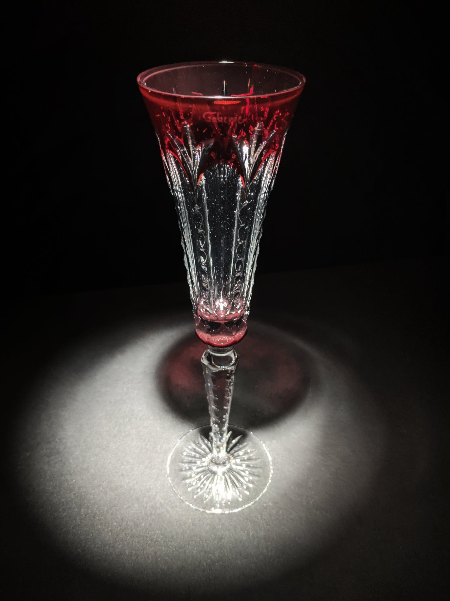 Faberge Grand Palais Crystal Colored Flutes