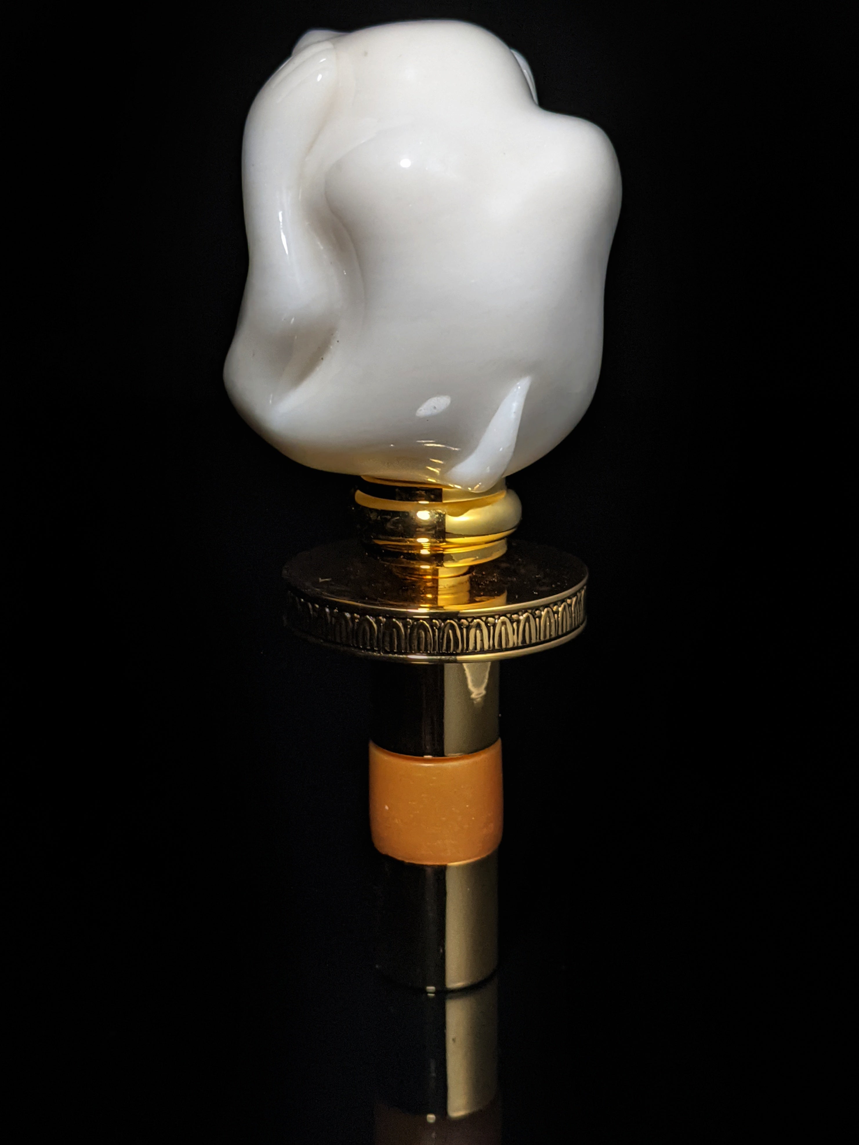Faberge Monkey Hear No Evil -See No Evil Bottle Stopper NIB