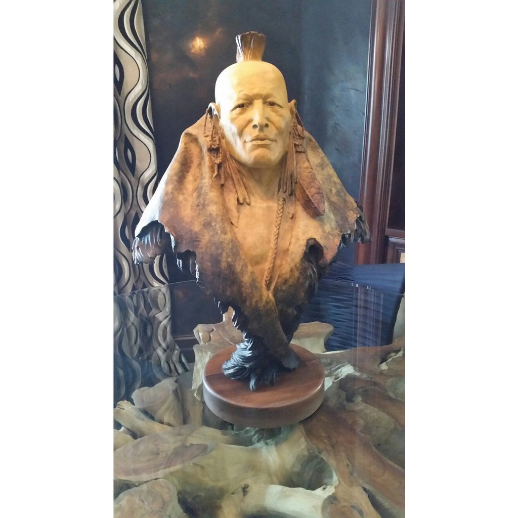 Dan Garrett "Grasslands Warrior" Bronze Sculpture