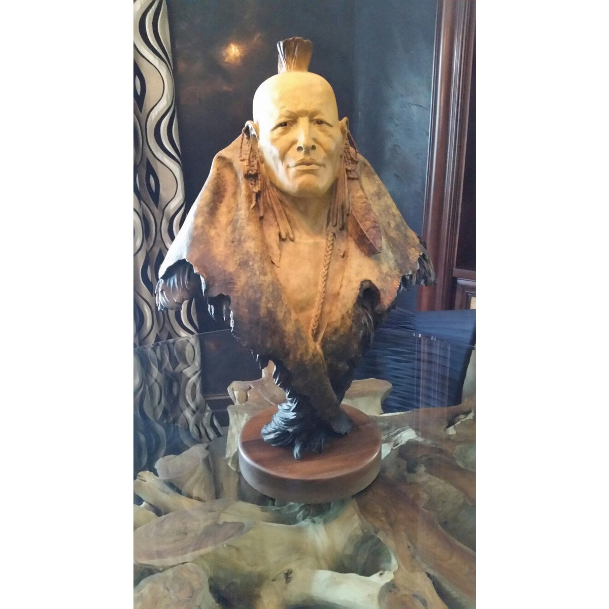 Dan Garrett "Grasslands Warrior" Bronze Sculpture