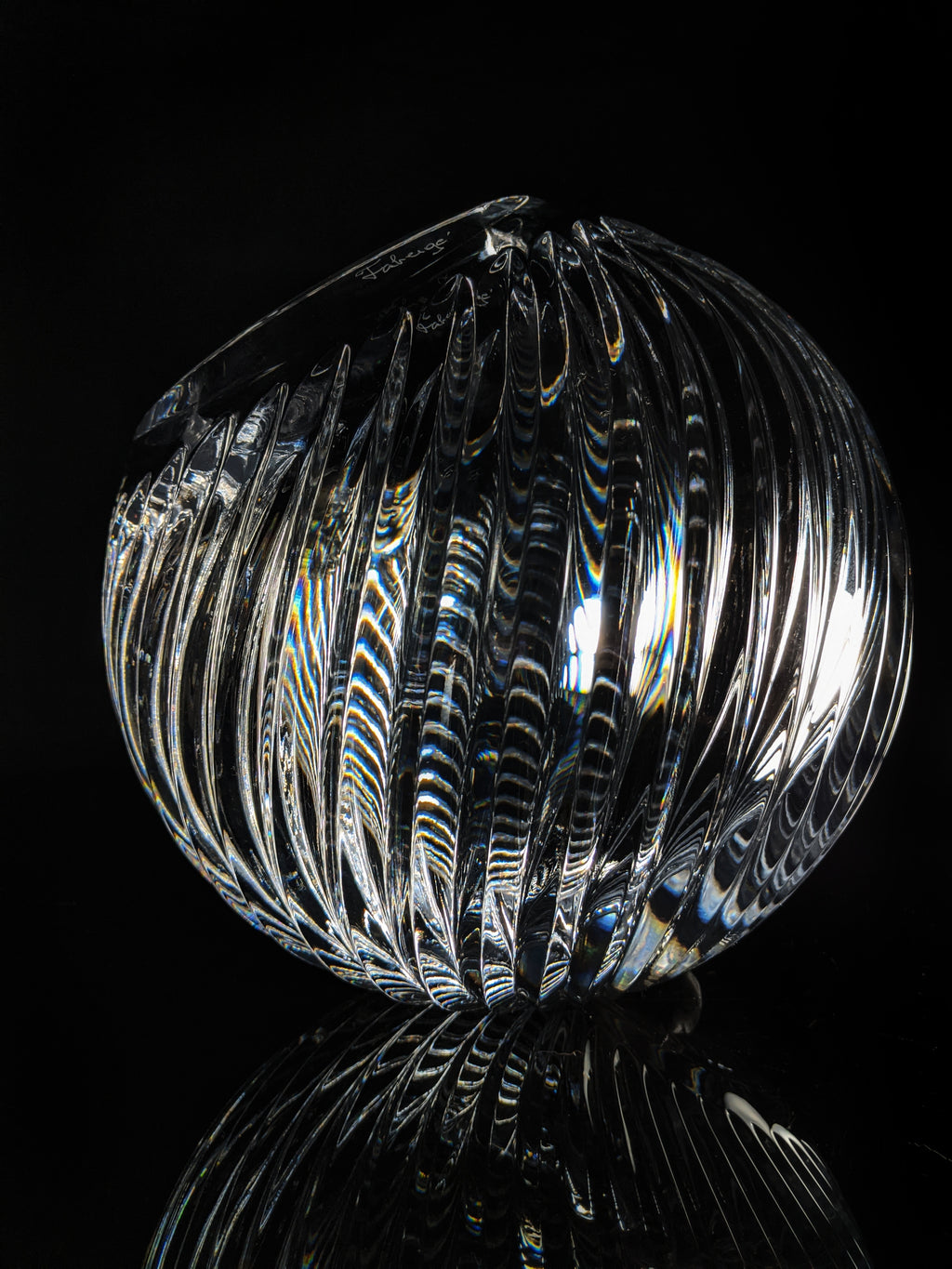 Faberge Atelier Crystal Collection Bowl in the original box