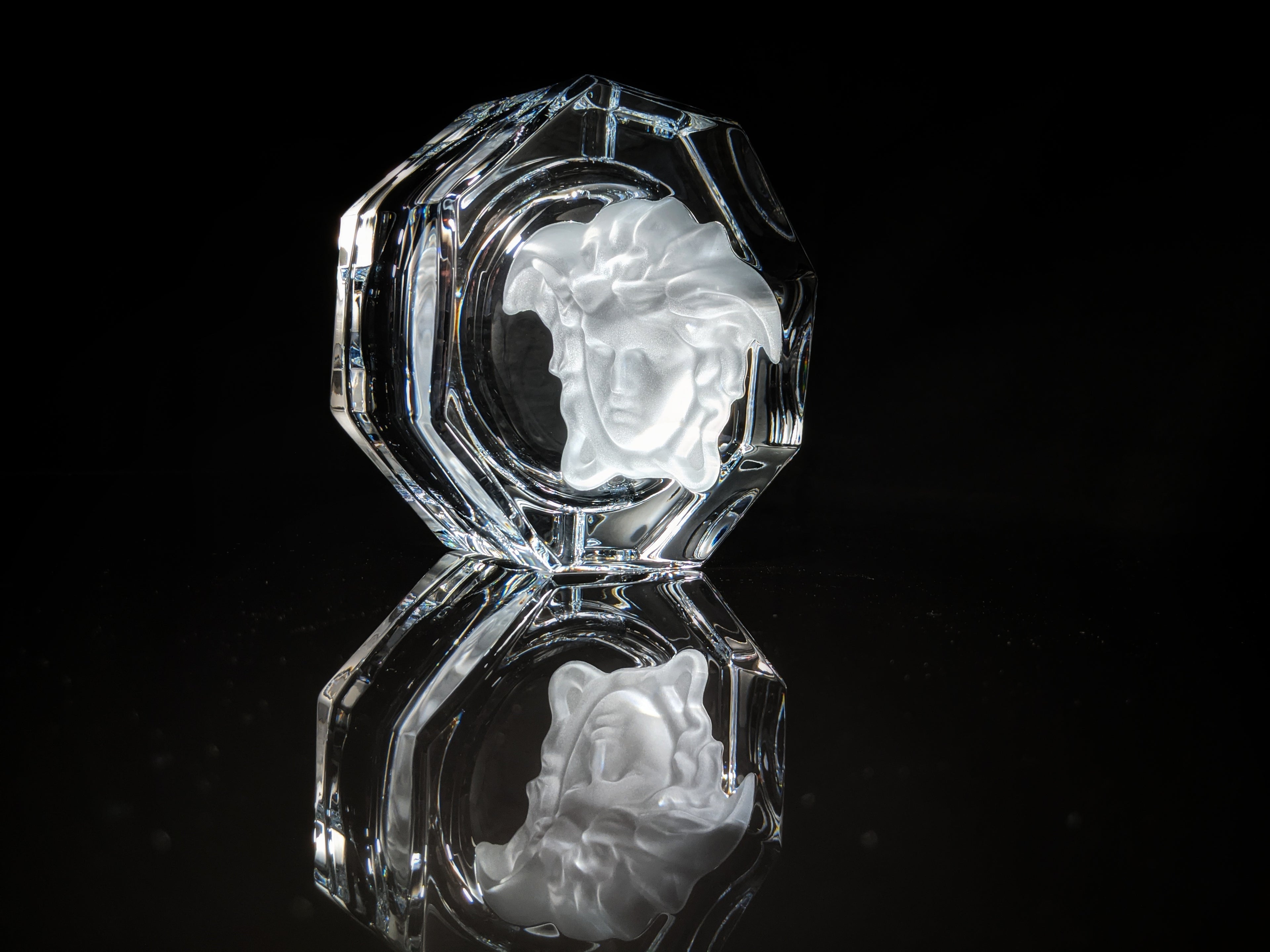 Versace Medusa Lumiere Crystal Ashtray