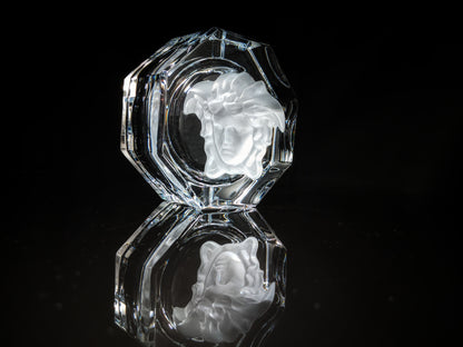 Versace Medusa Lumiere Crystal Ashtray