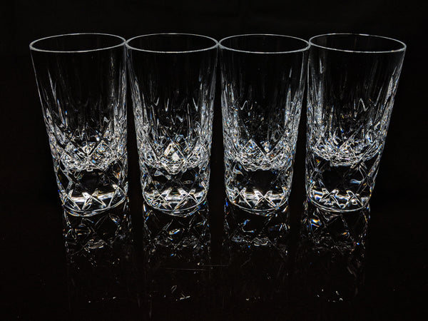 Faberge Clear Crystal Shot Glasses  Set of 4 NIB