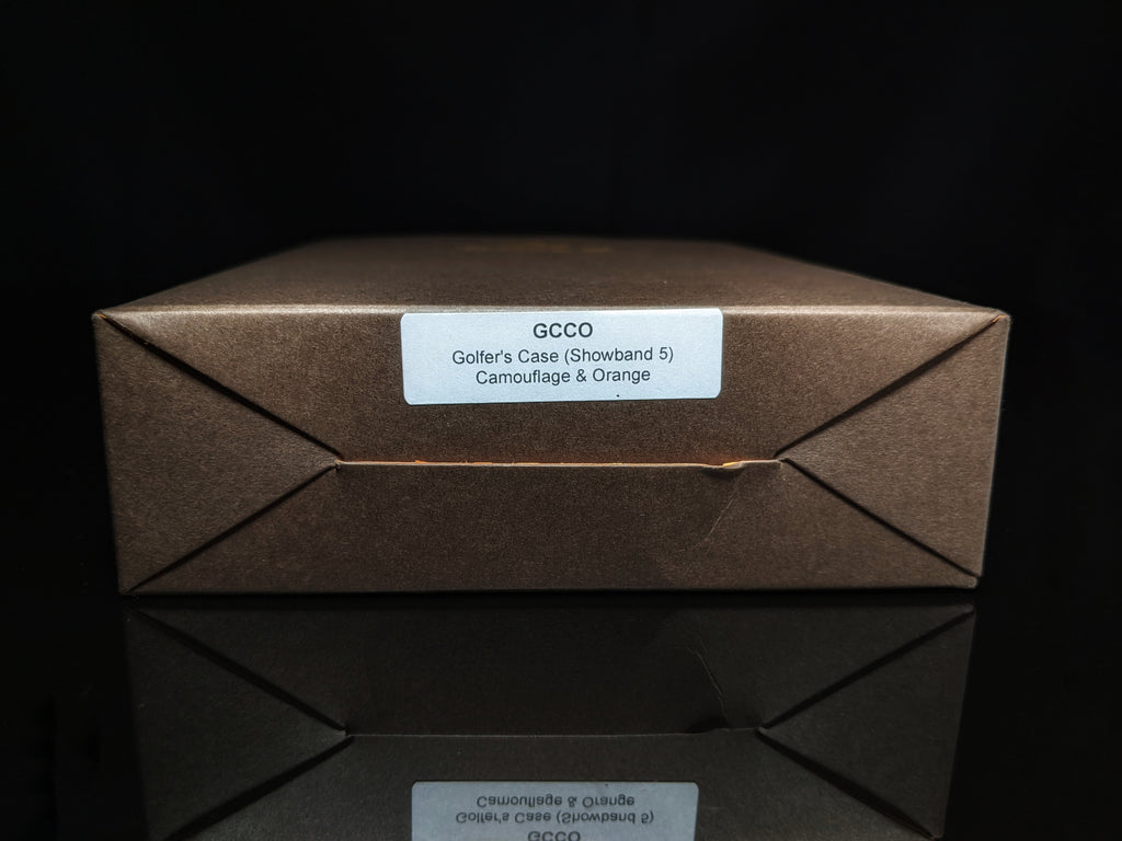 Brizard and Co. Golfer’s Case (Show Band 5) — Camouflage & Orange Leather, New in Box