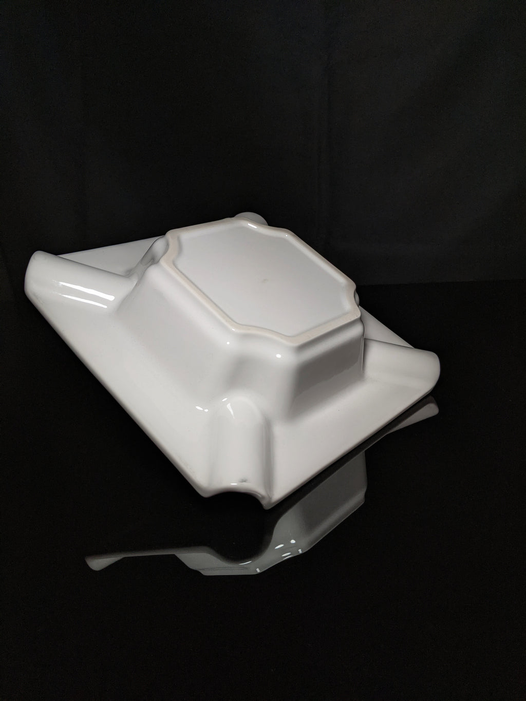 Large Ceramic Cigar Ashtray 9" Square