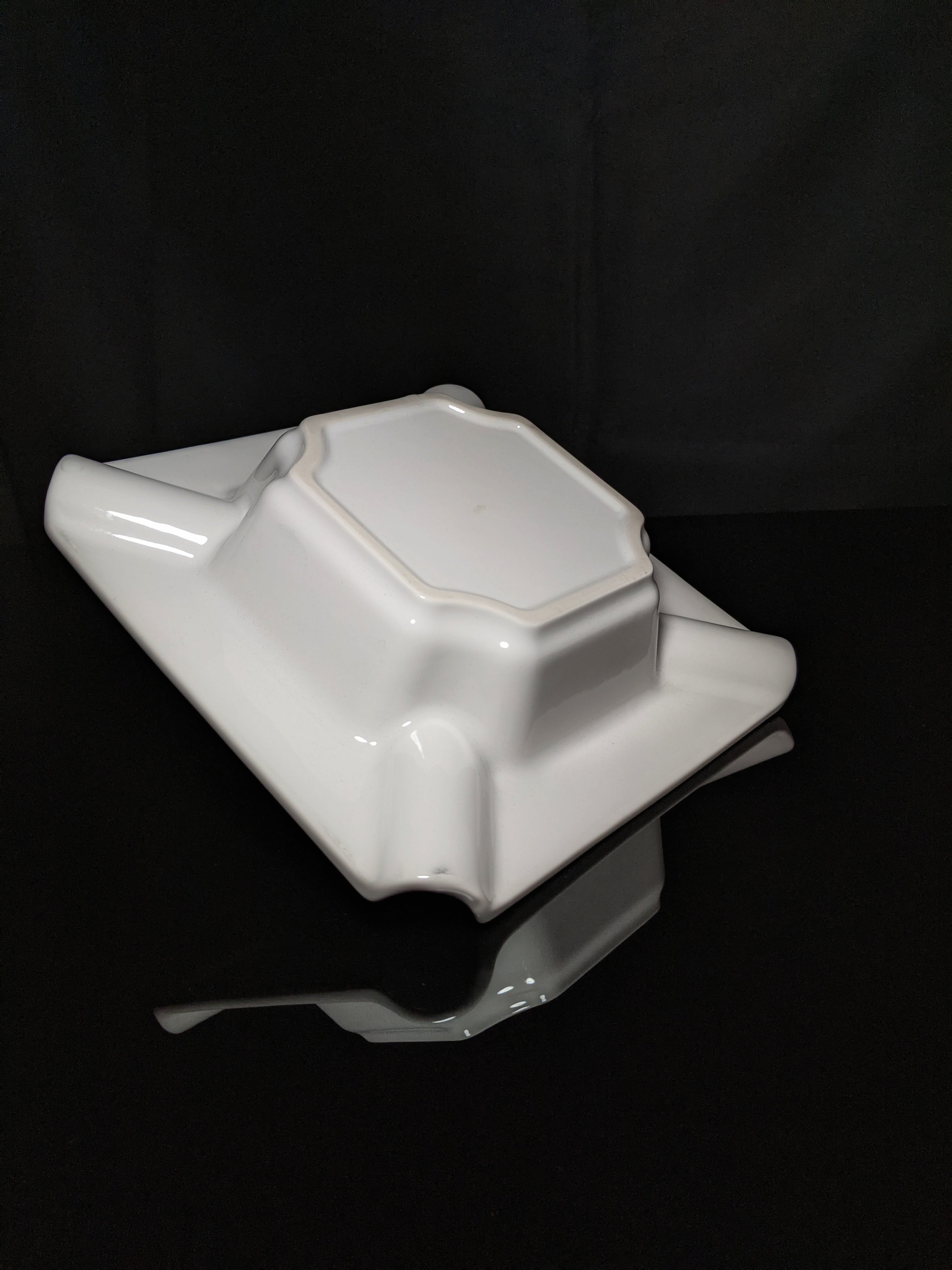 Large Ceramic Cigar Ashtray 9" Square