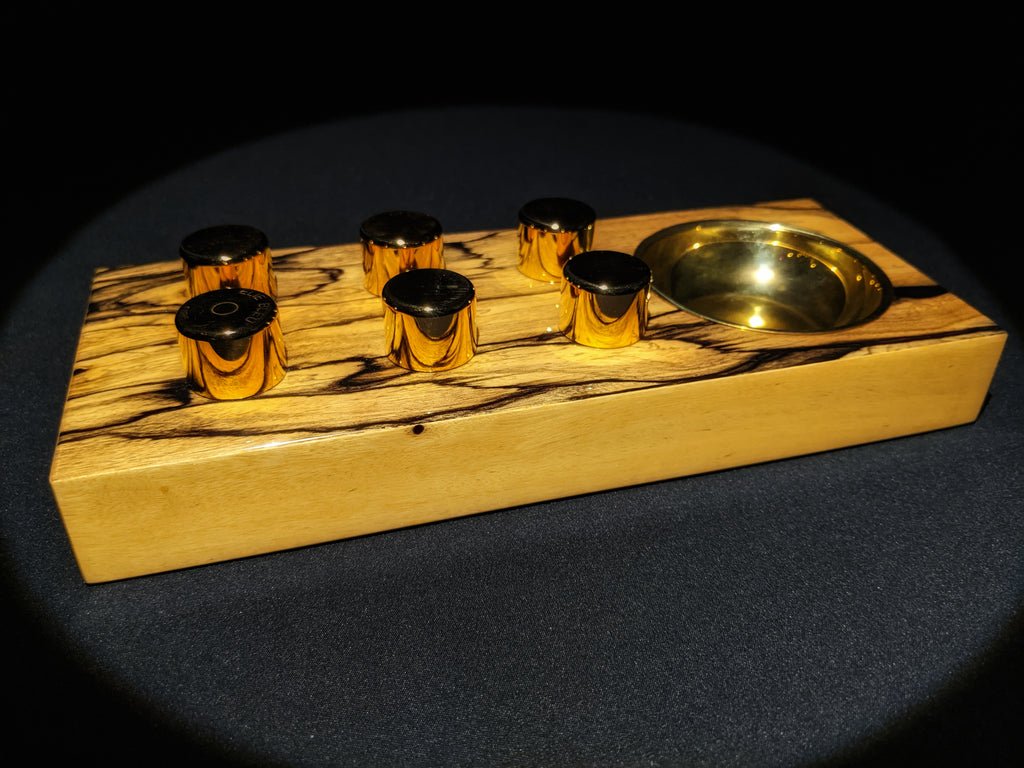 Elie Bleu Royal Ebony Wood Egoist Ashtray
