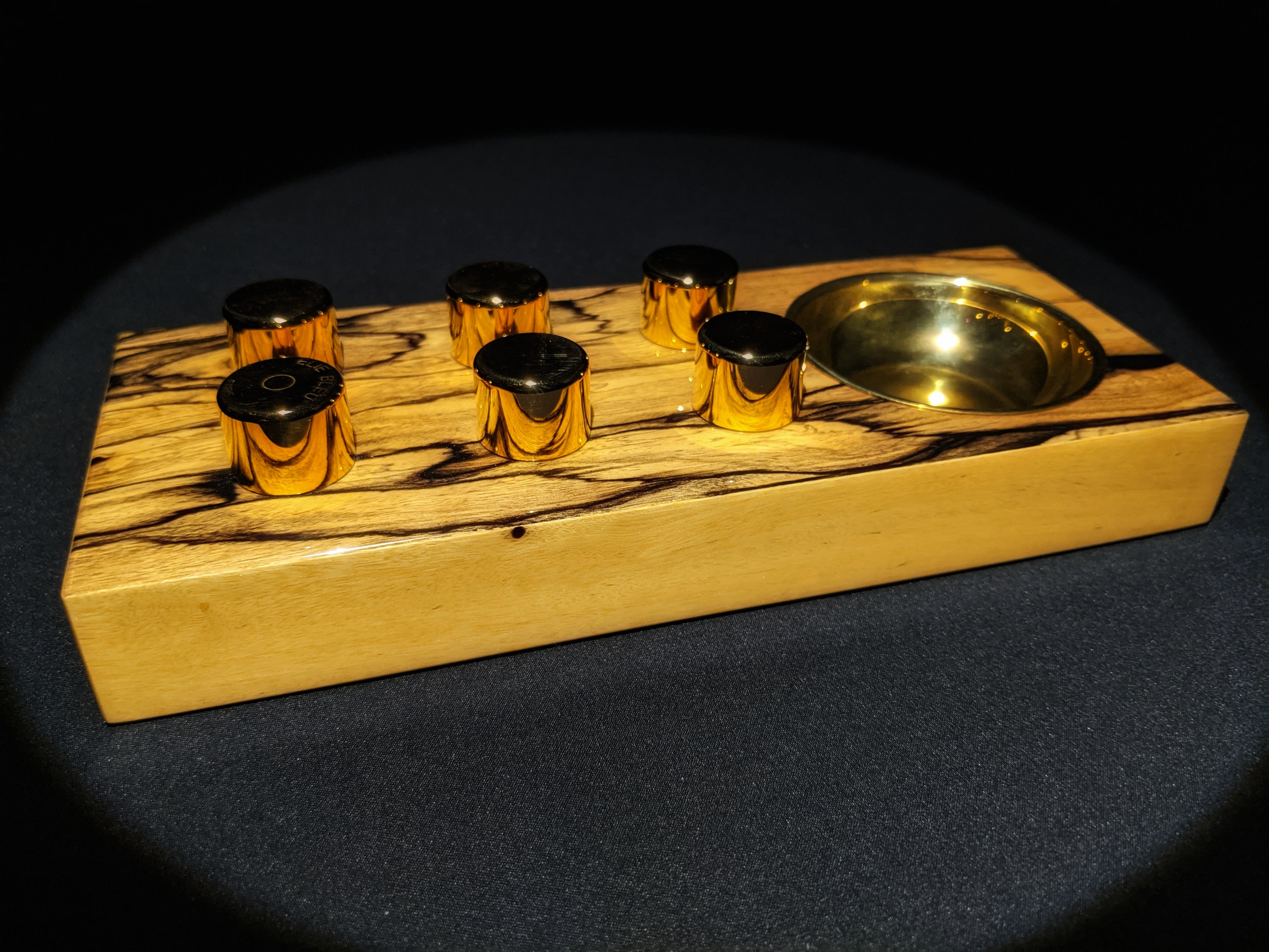 Elie Bleu Royal Ebony Wood Egoist Ashtray