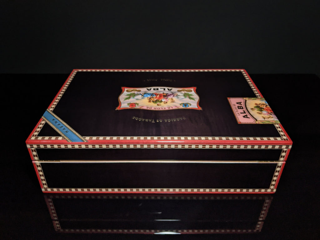 Elie Bleu  Alba Black Sycamore Humidor 110 count NIB Made in France