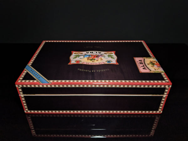 Elie Bleu  Alba Black Sycamore Humidor 110 count NIB Made in France