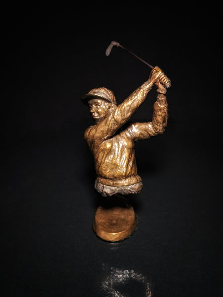 Mark Hopkins Bronze Lady Golfer
