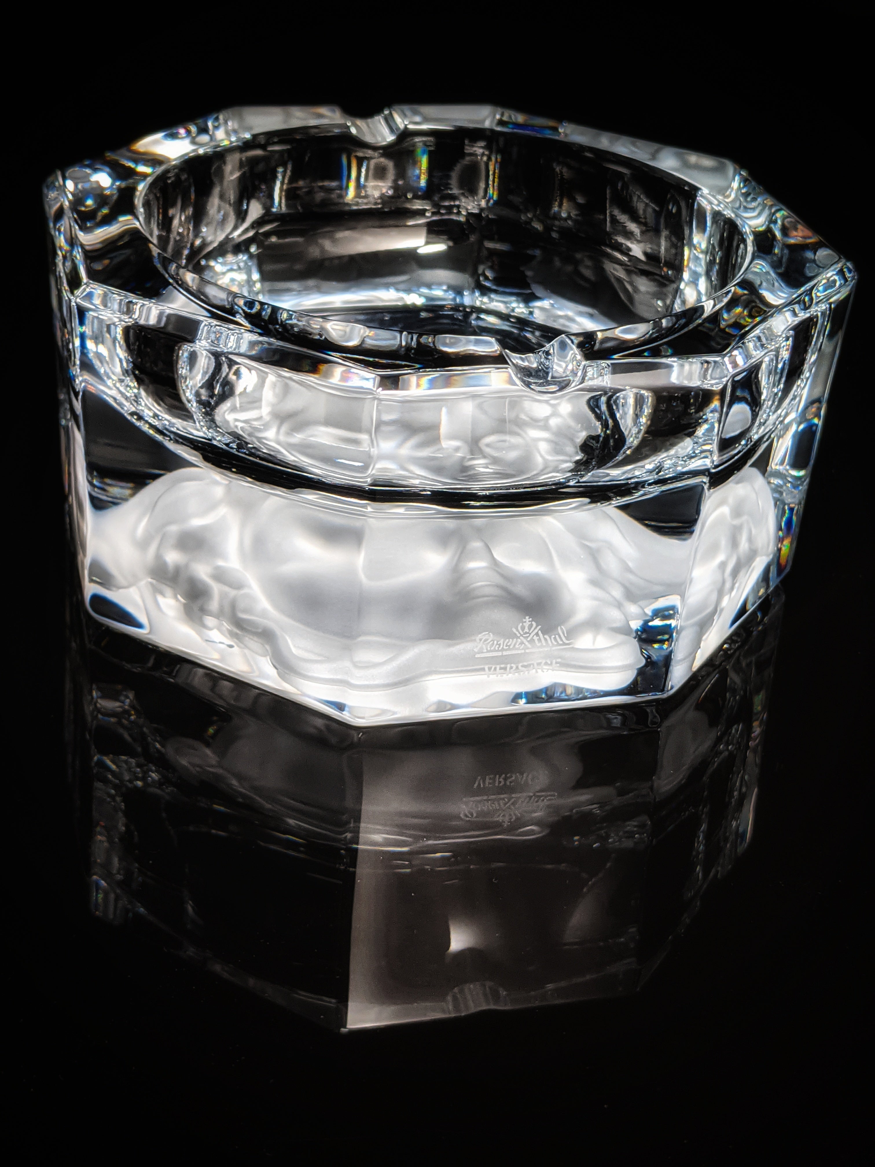 Versace Medusa Lumiere Crystal Ashtray