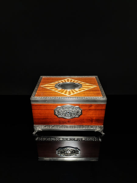 Royal Selangor Hand Finished Leaf Dominica Collection Pewter Leaf Humidor