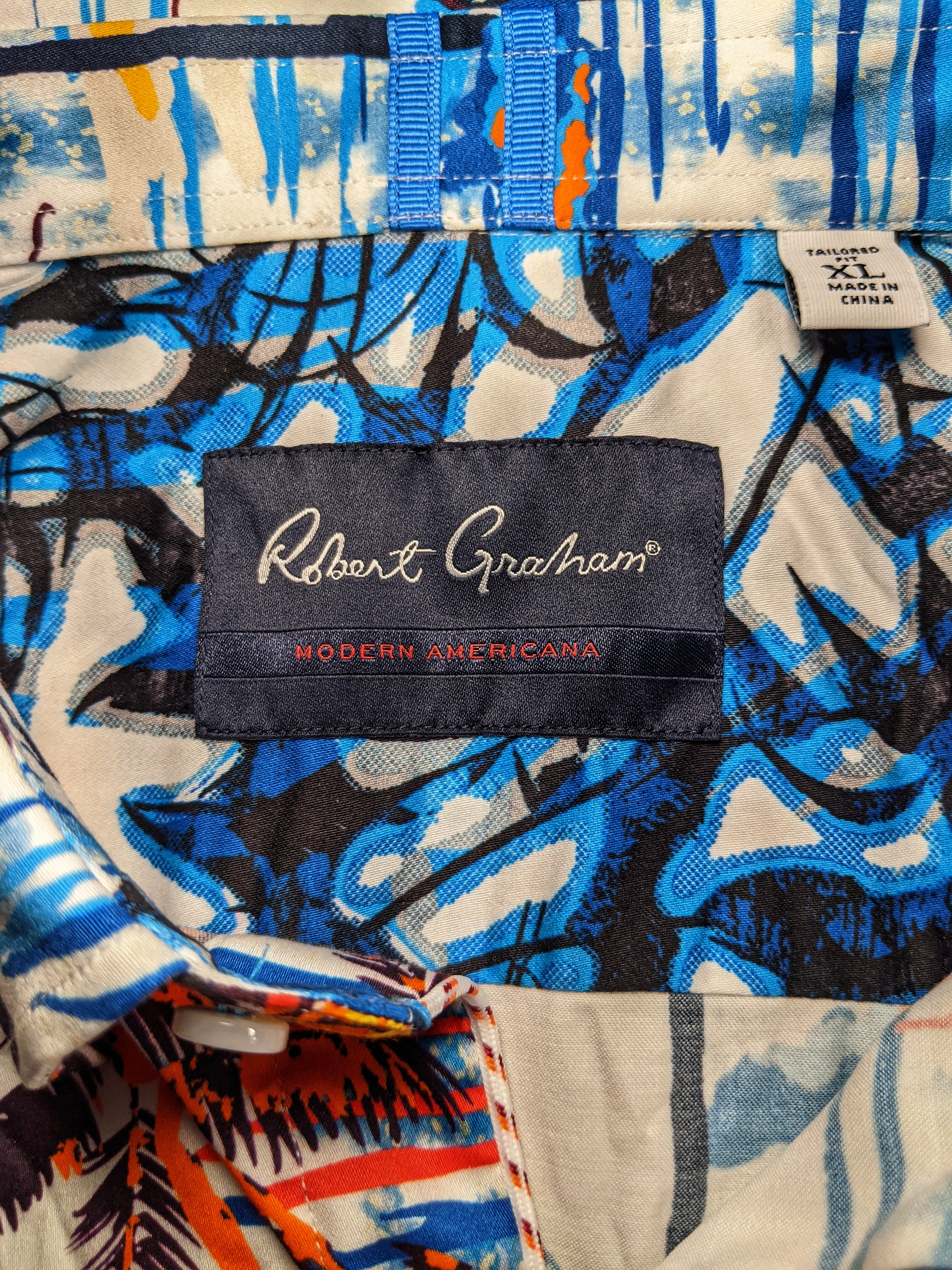 Robert Graham Paradise Park Short Sleeve Shirt - XL
