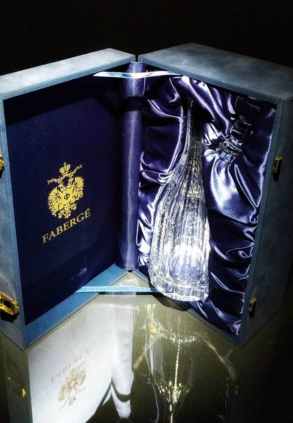 Faberge Crystal Decanter NIB