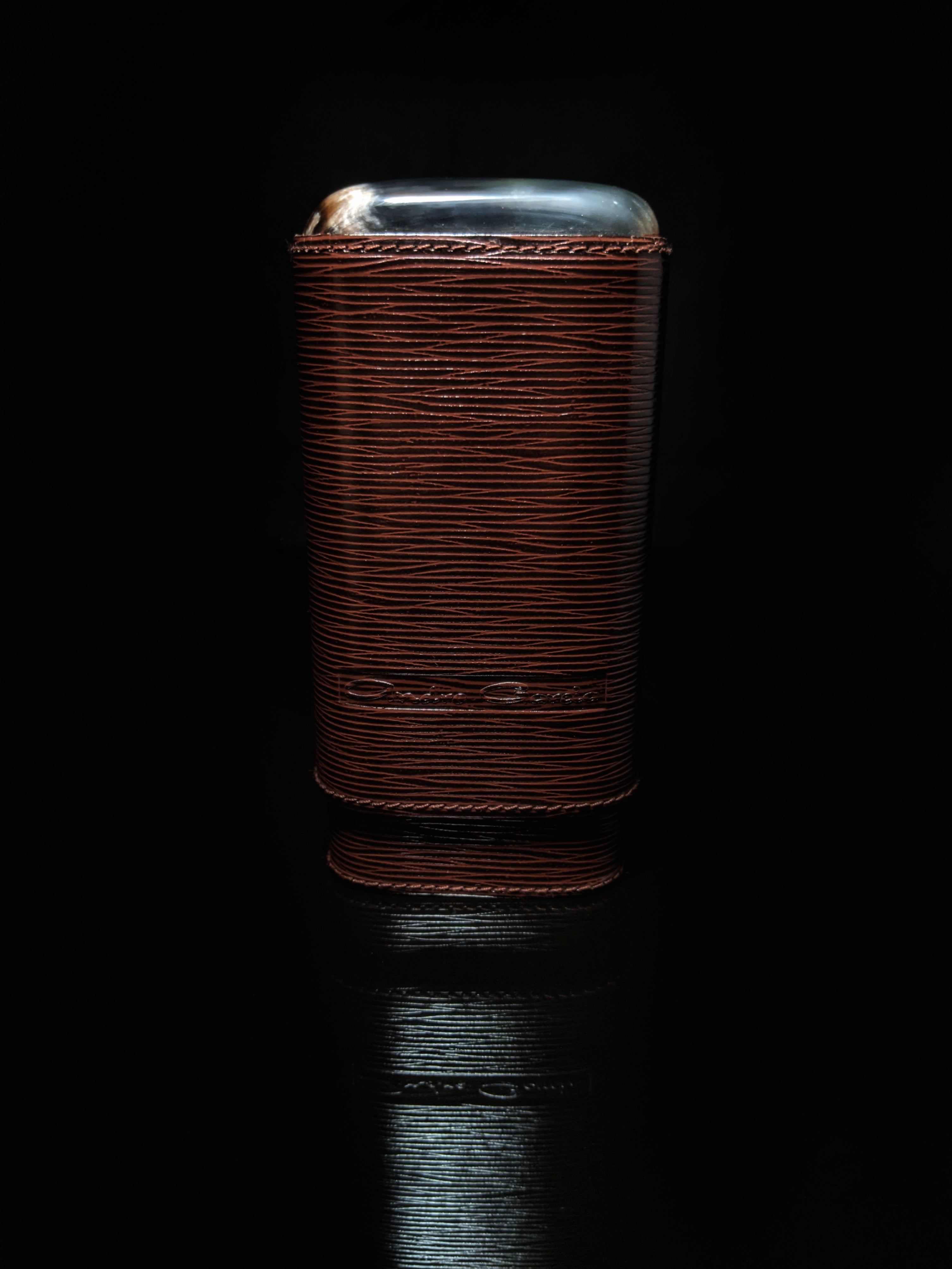 Andre Garcia Dark Brown Horizontal leather case AGHBRH