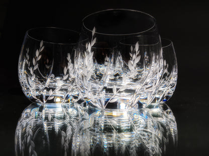 Faberge Clear Crystal Old Fashioned Glasses
