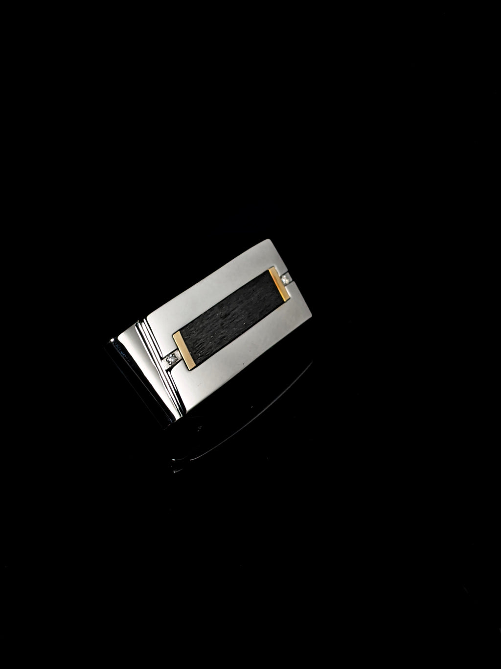 Dolan Bullock Diamond  Stainless Steel Money Clip NIB