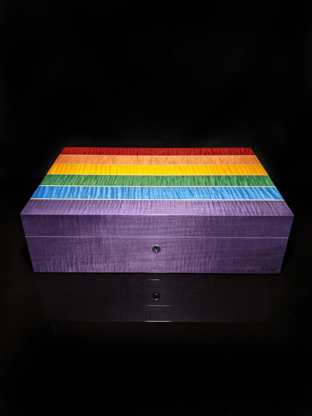 Elie Bleu Rainbow Humidor 110 count  Made in France NIB