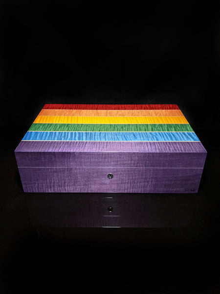 Elie Bleu Rainbow Humidor 110 count  Made in France NIB