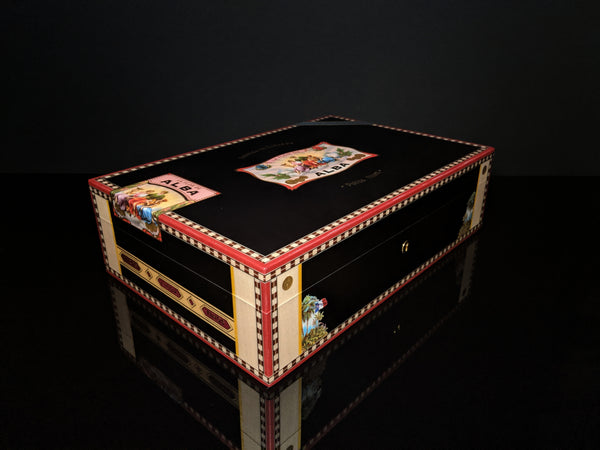 Elie Bleu  Alba Black Sycamore Humidor 110 count NIB Made in France