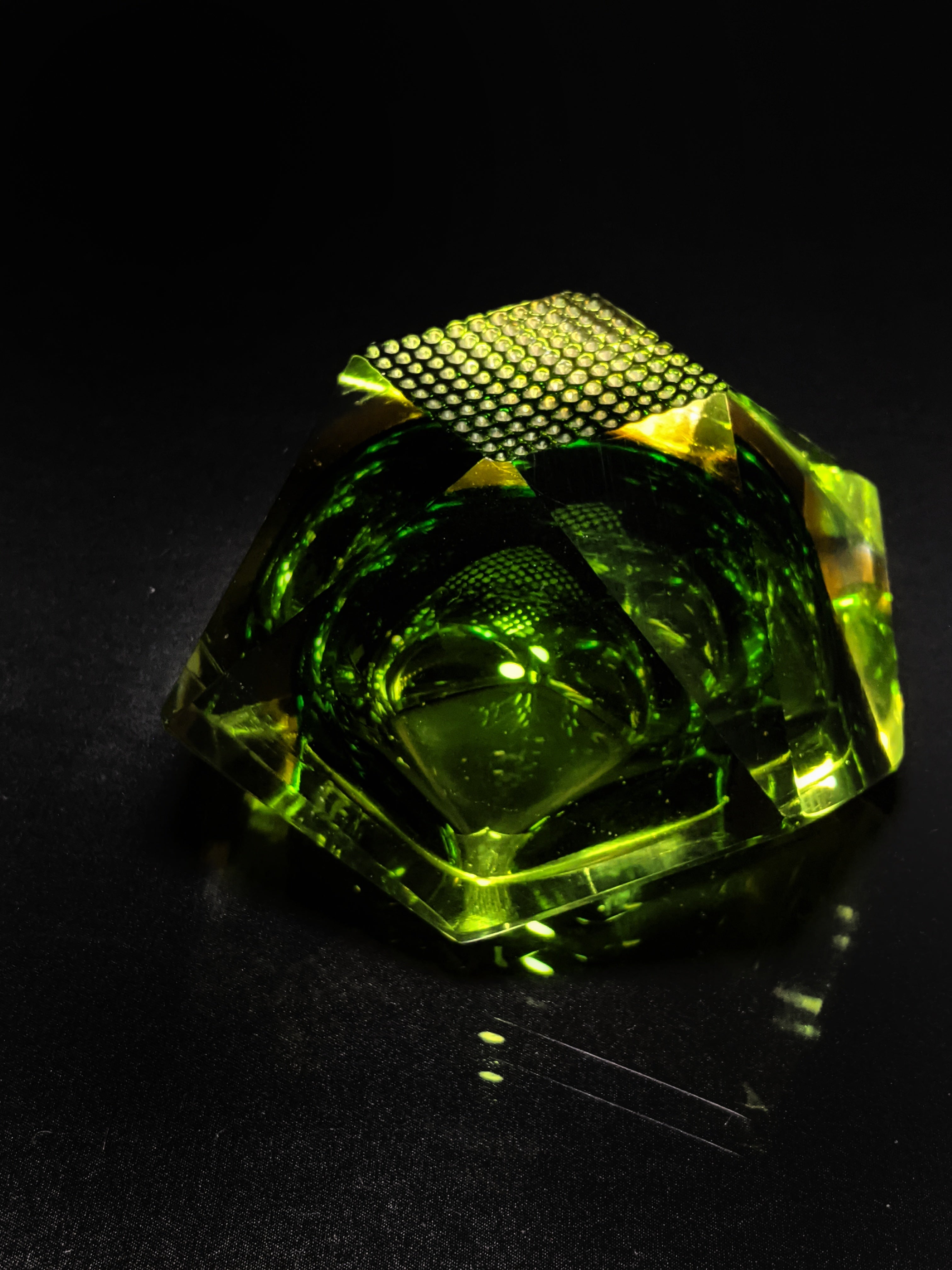 Murano Sommerso Crystal Ashtray
