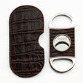 Brizard and Co. Double Guillotine Series 2 Cutter - Croco Pattern Tobacco