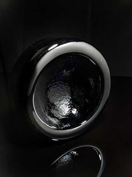 Blue Glass Ashtray