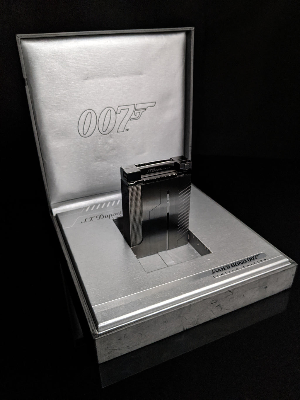 S.T. Dupont James Bond 007 PVD Gunmetal Table Lighter