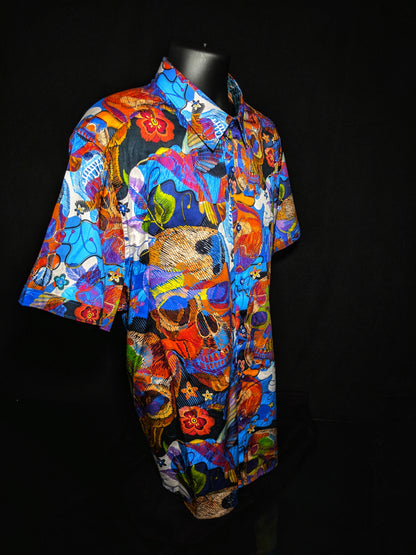 Robert Graham - Colorful Short Sleeve - Men's  3XL Button Down Classic Fit