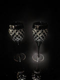 AJKA Athenee Black Onyx Crystal Goblets