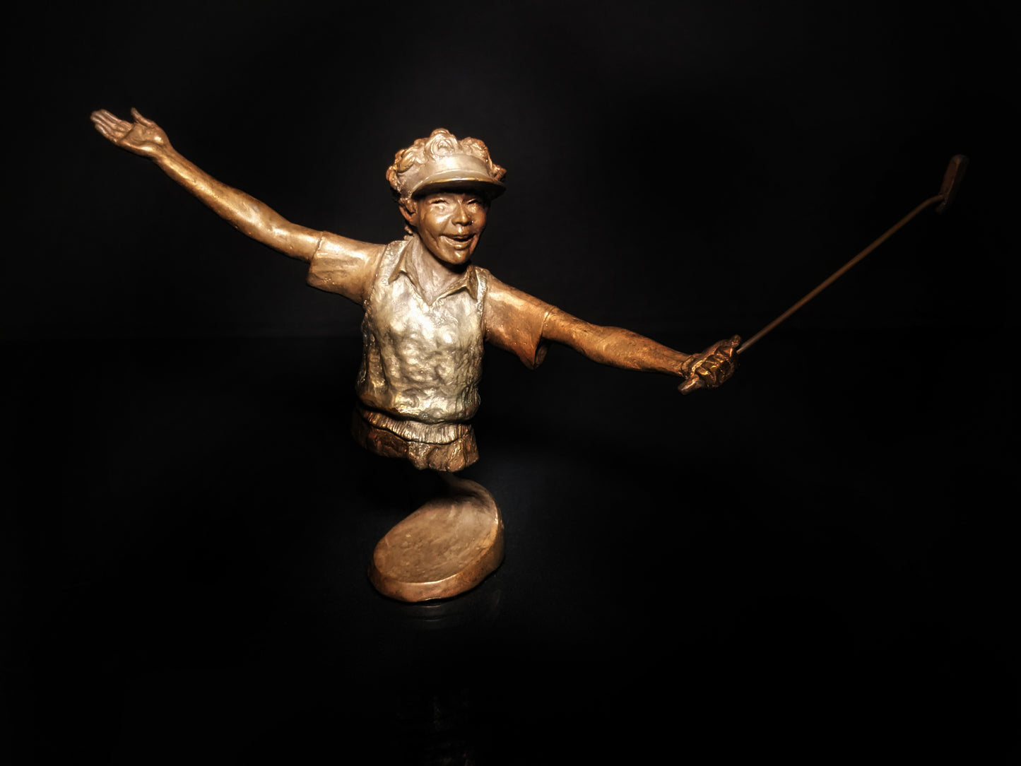 Mark Hopkins Bronze Gold Sculpture " Perfect "