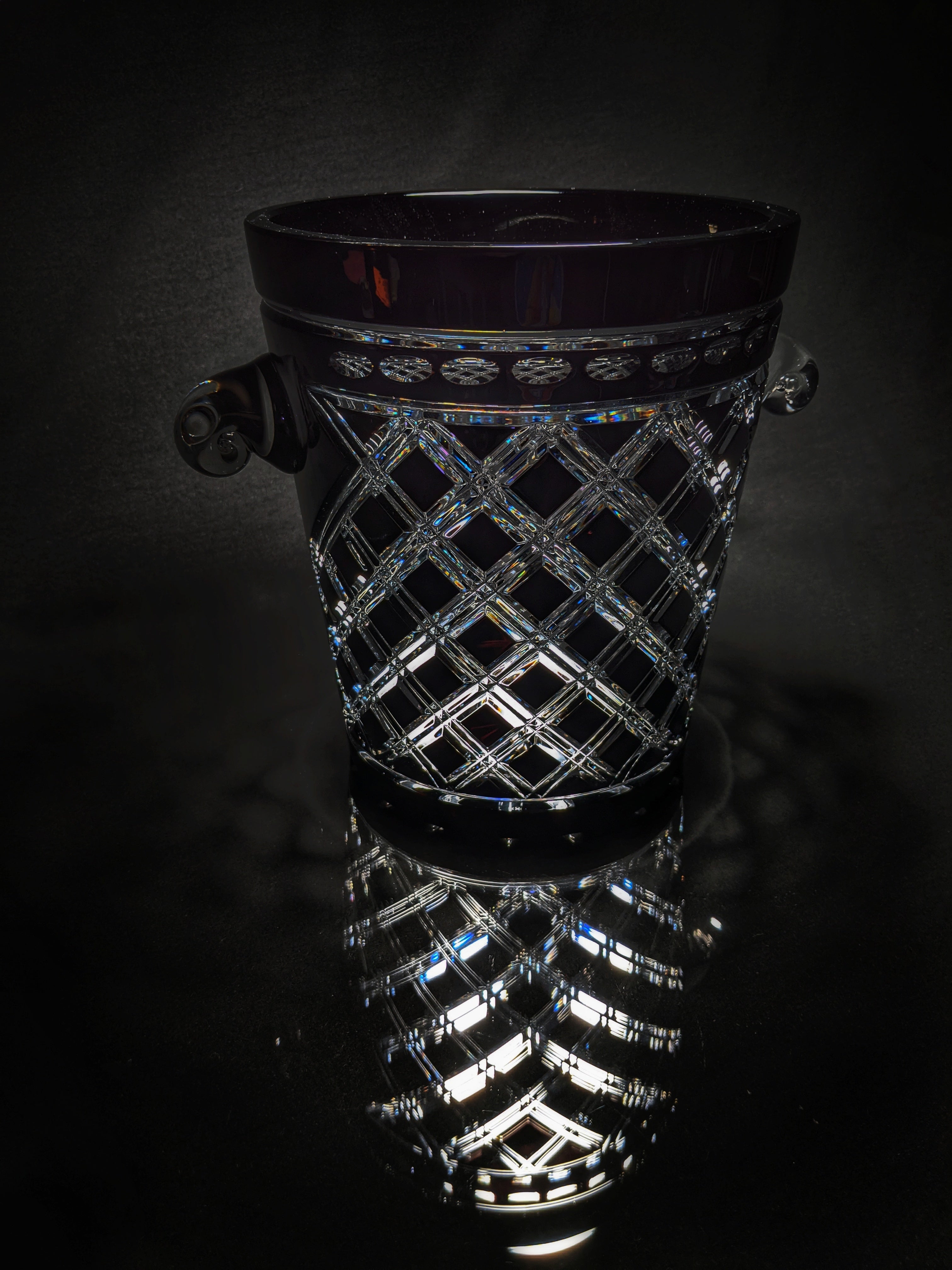 Black Crystal Champagne Ice bucket
