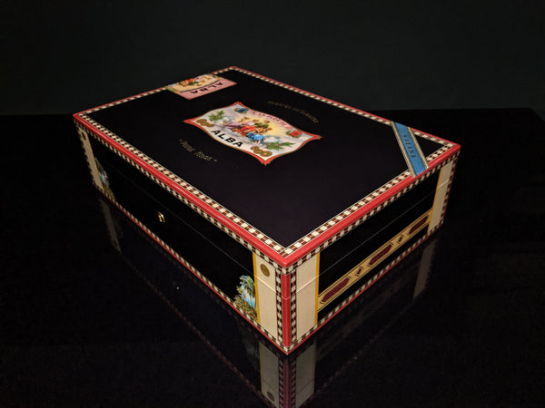 Elie Bleu  Alba Black Sycamore Humidor 110 count NIB Made in France