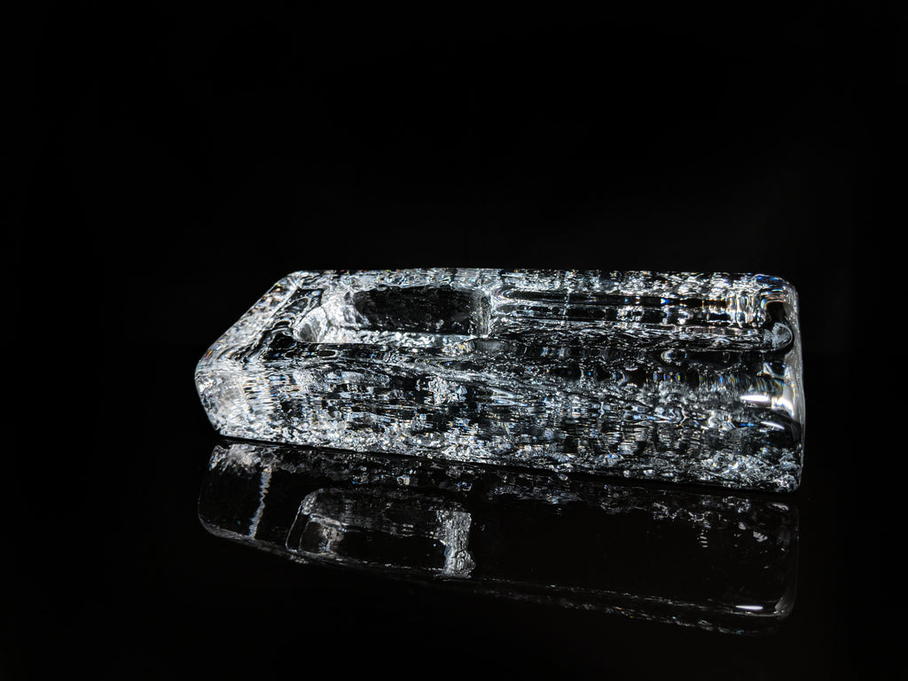 Heavy Glass Cigar Ashtray