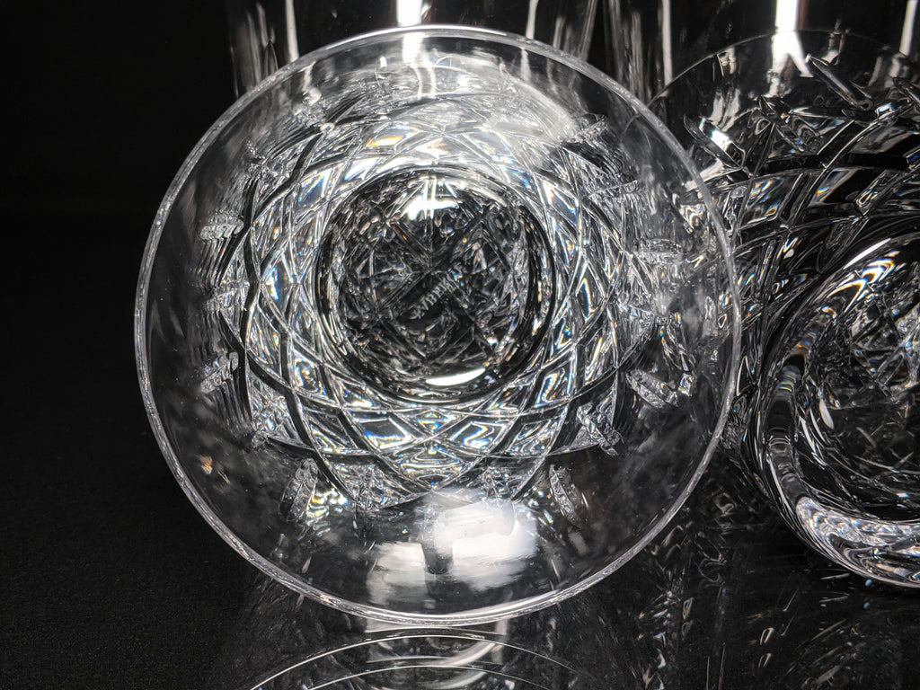 Faberge Crystal Old Fashion Glasses