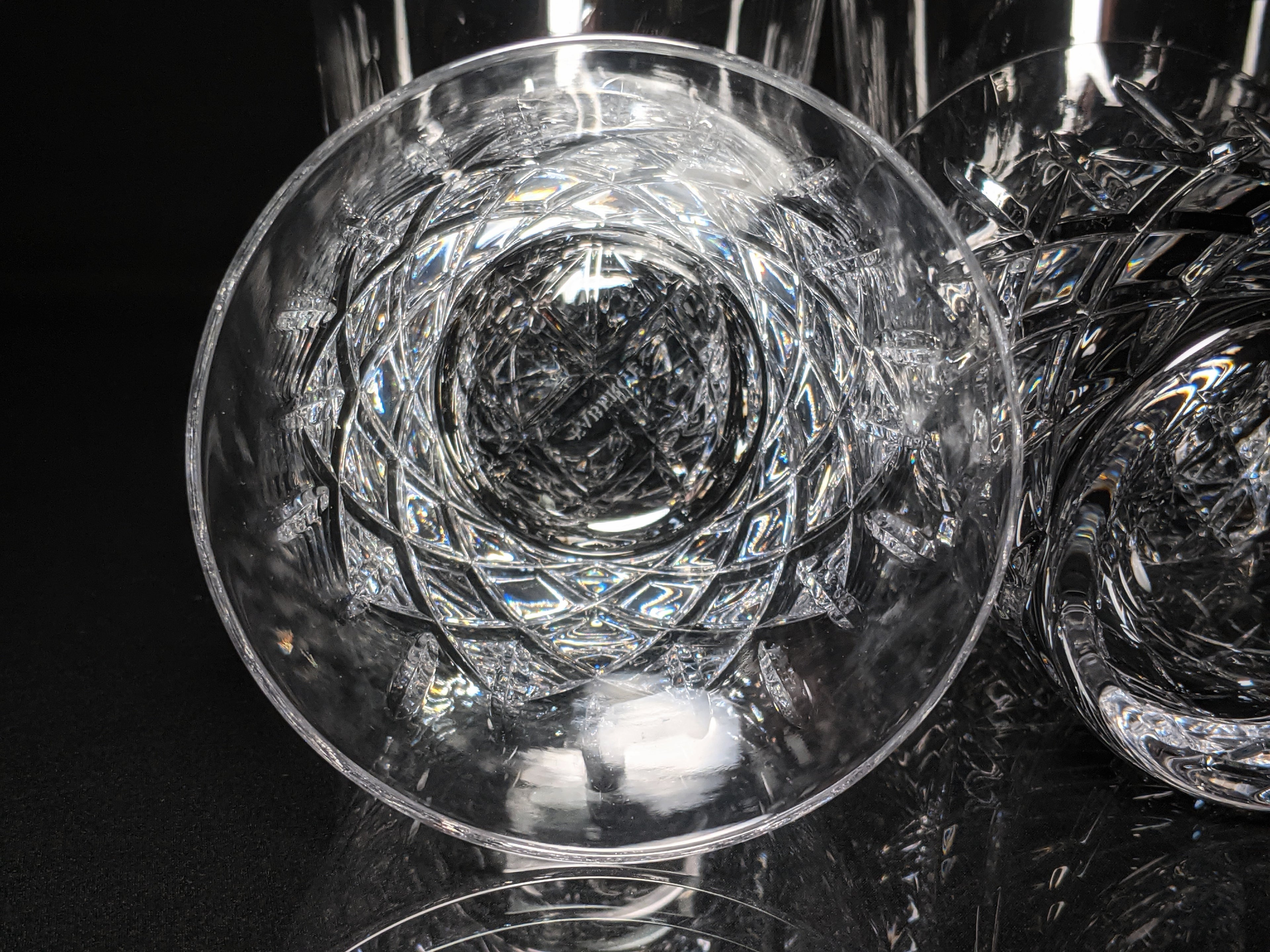 Faberge Crystal Old Fashion Glasses