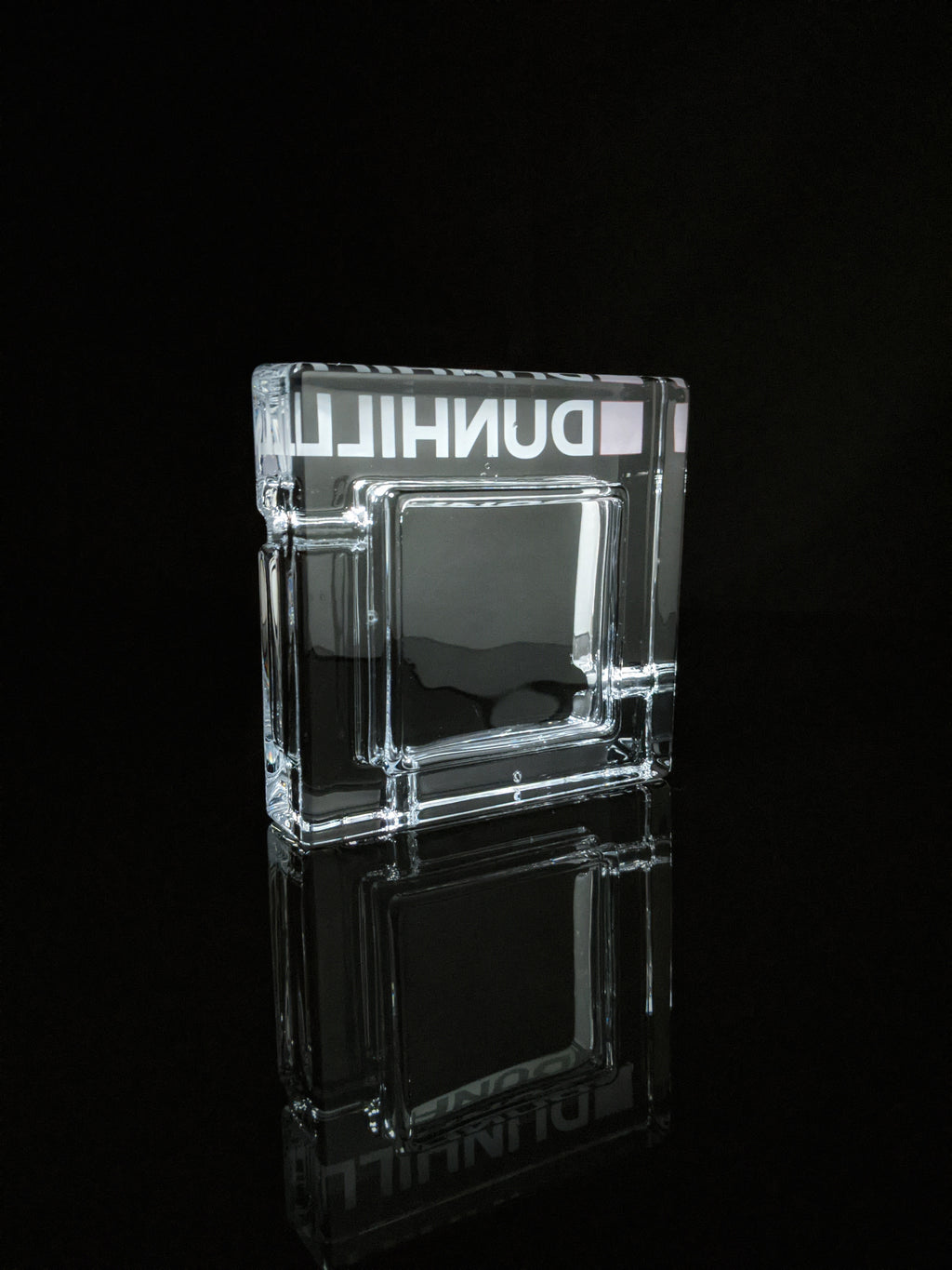 Dunhill Square Glass Ashtray