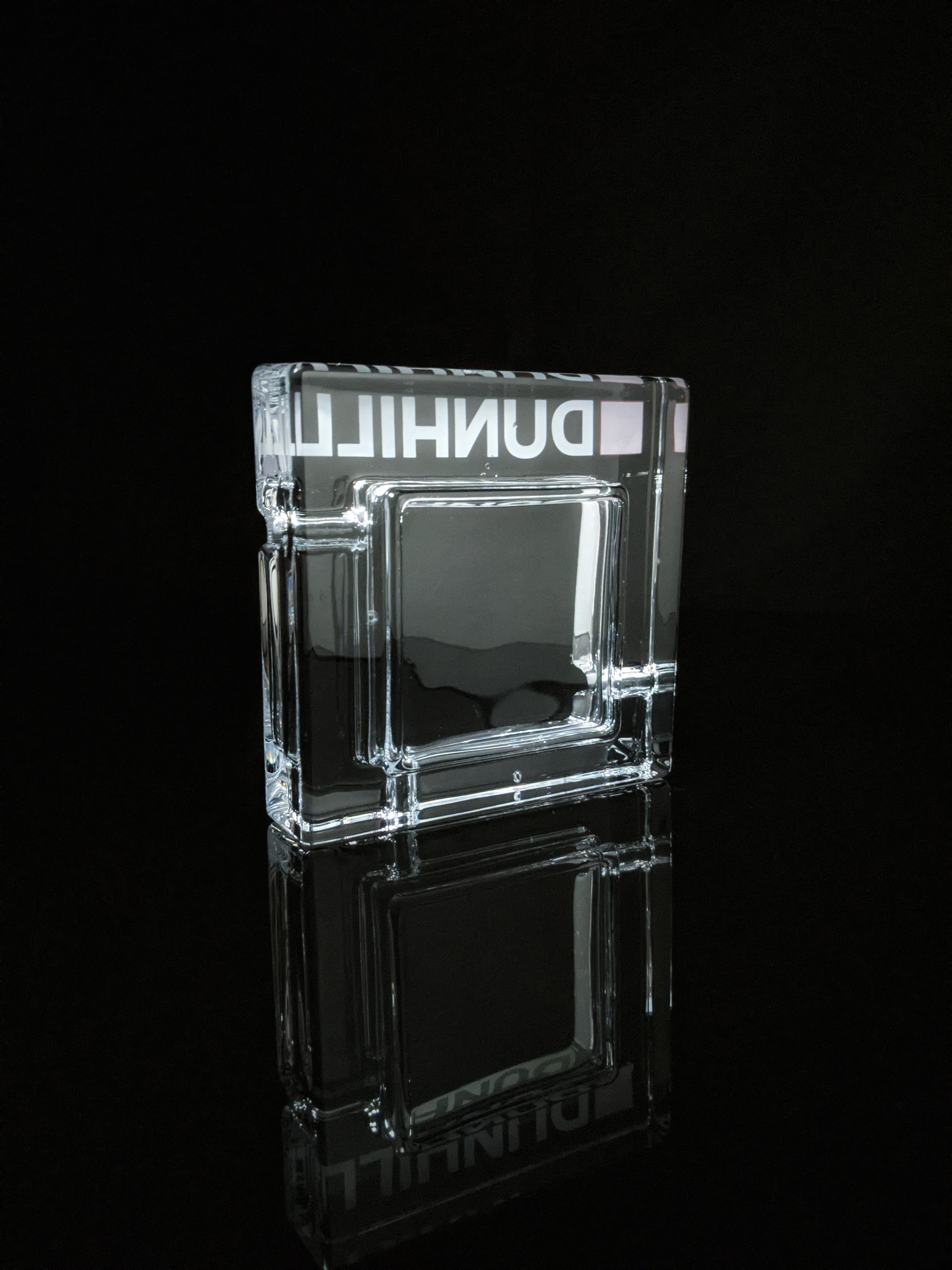 Dunhill Square Glass Ashtray