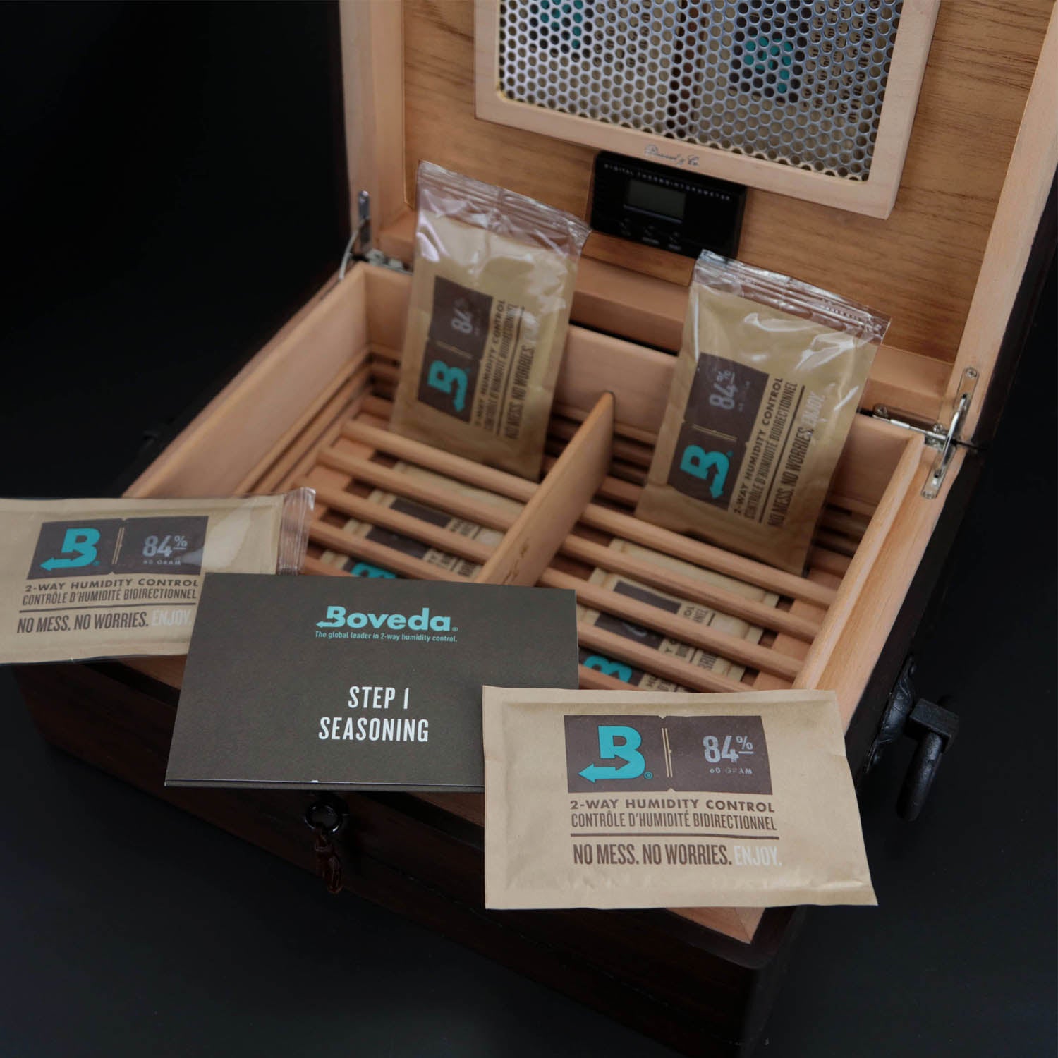 Brizard & Co " Airflow " Humidor 60 /70 count Hacienda NIB