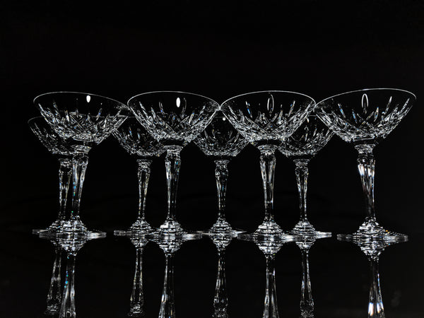 Faberge Clear Crystal Martini Glasses
