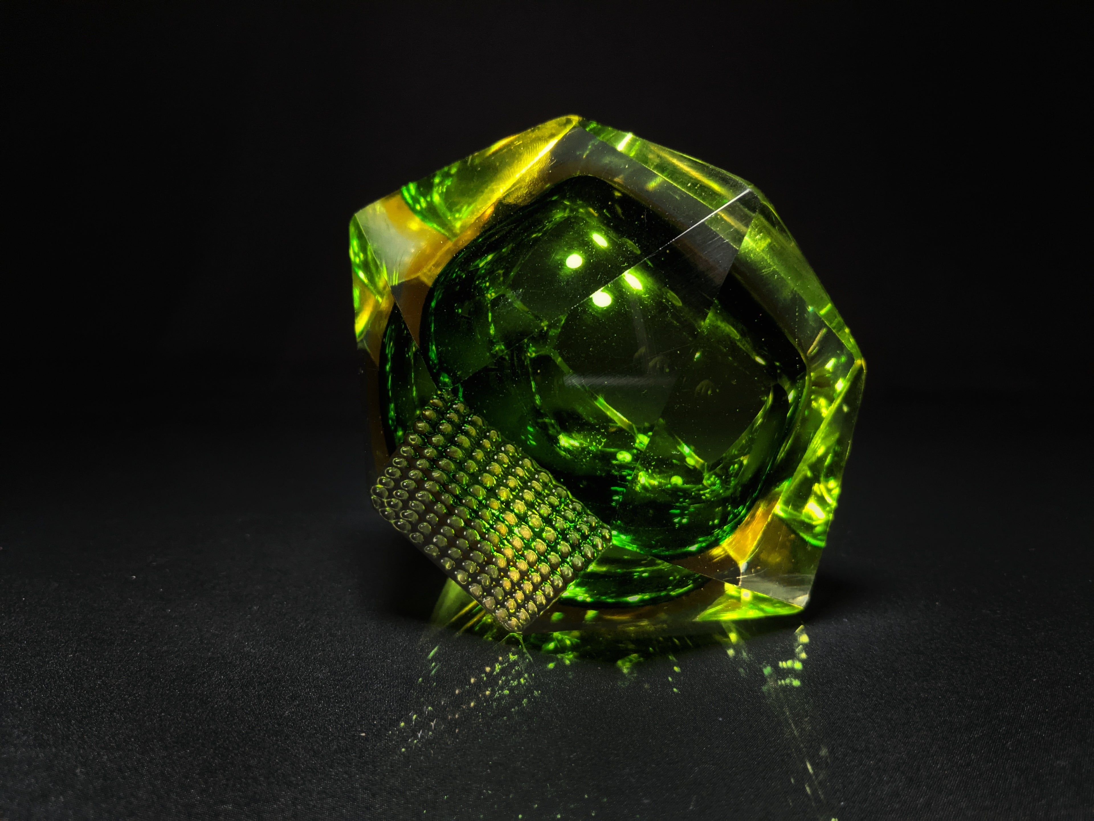 Murano Sommerso Crystal Ashtray