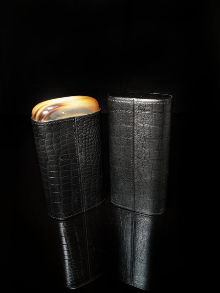 Andre Garcia leather cigar case and valet box