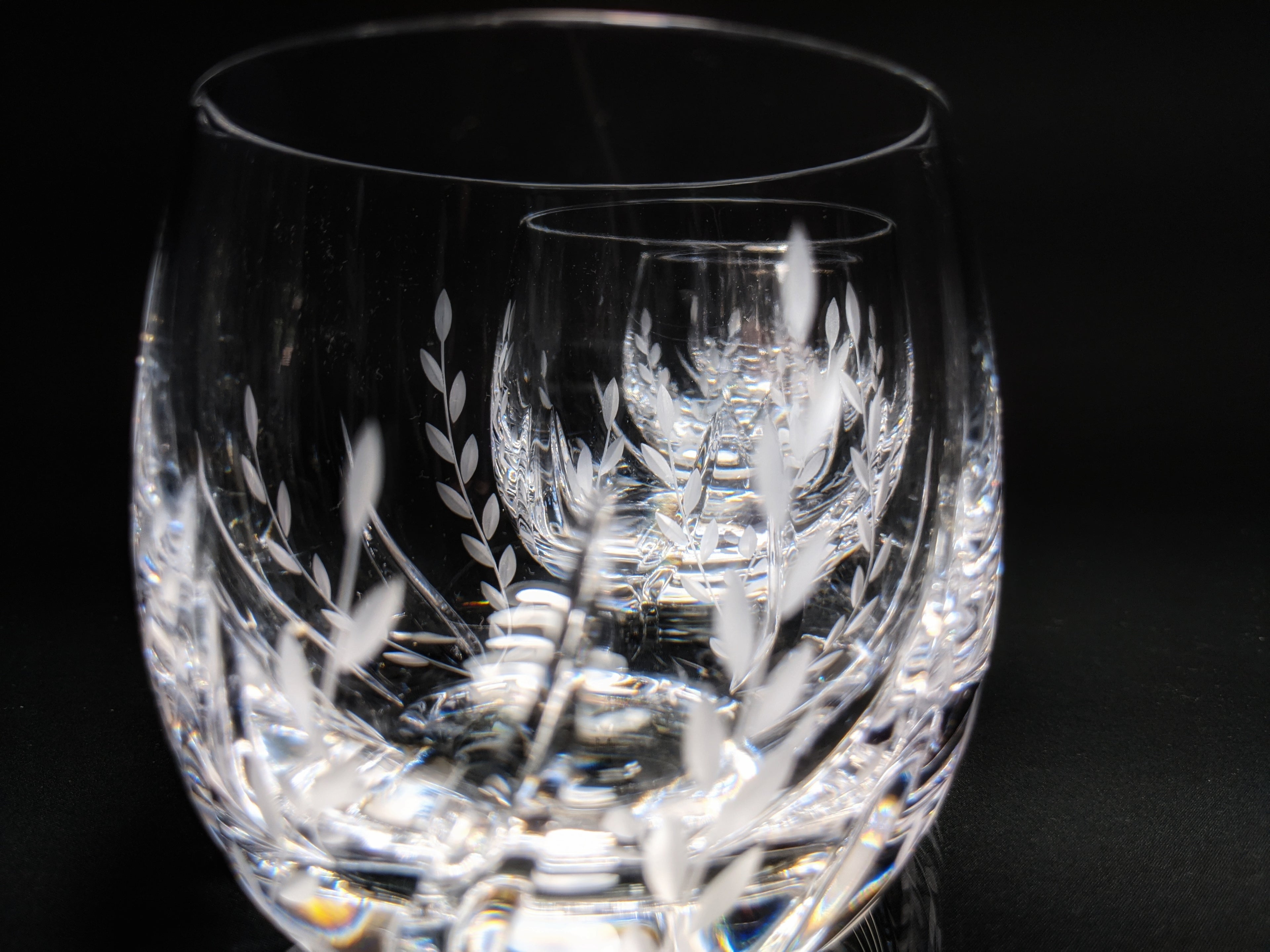 Faberge Clear Crystal Old Fashioned Glasses