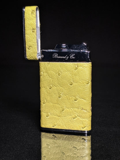 Brizard and Co Ostrich Matcha Sottile Lighter