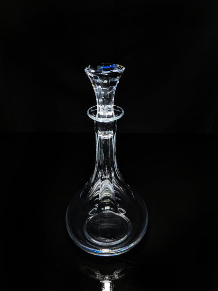 Christofle Crystal Decanter fluted pristine condition with tags